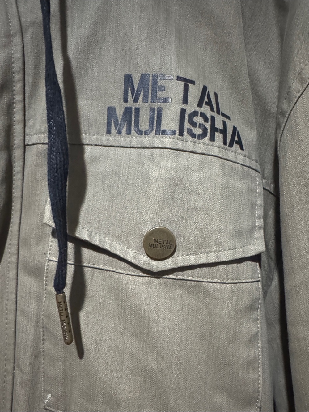 Metal Mulisha Olive Green Hooded Field Jacket - Picture 2 of 12